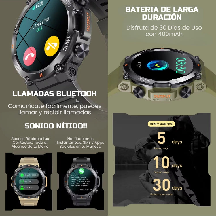 Smart Watch con Resistencia Militar 🦾⌚️