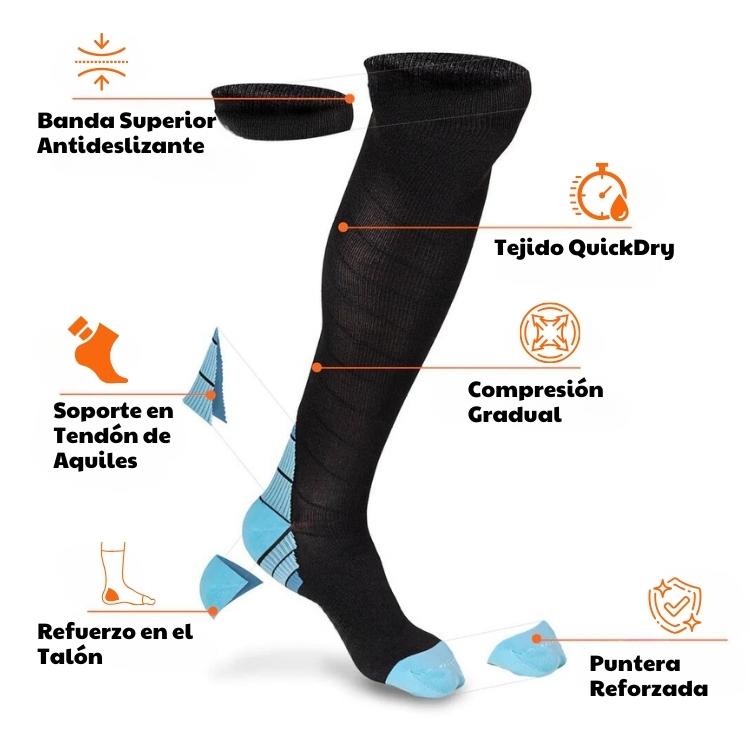 Medias de Compresión 🧦 Alivia el dolor de tu piernas 20-30 mmHg