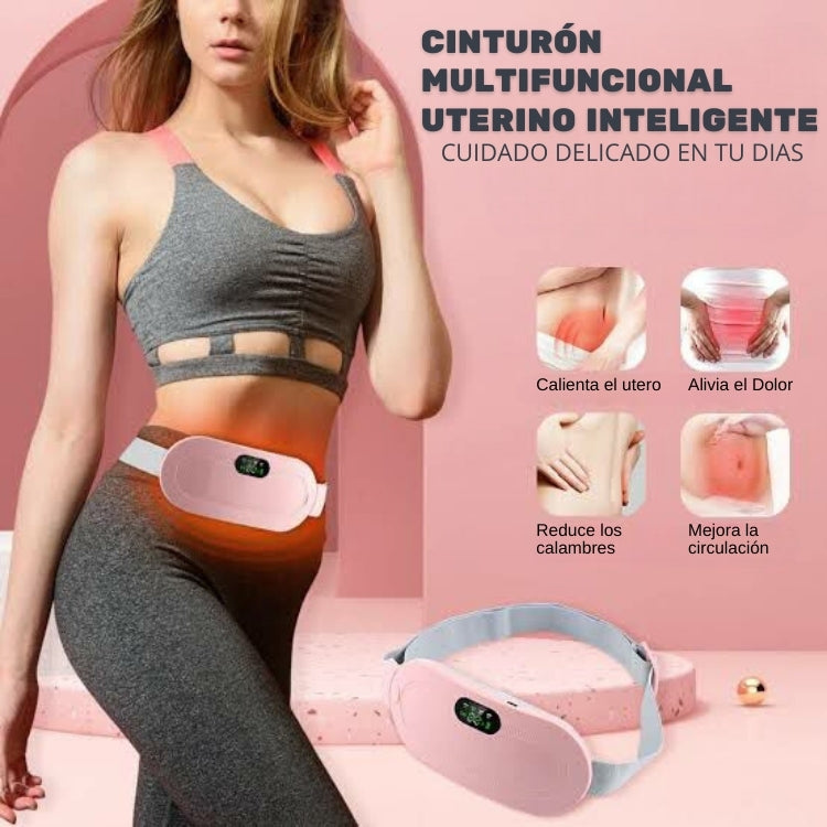Masajeador Menstrual de Vibración y Calor 😮💨 Alivia el Dolor Reduce Calambres