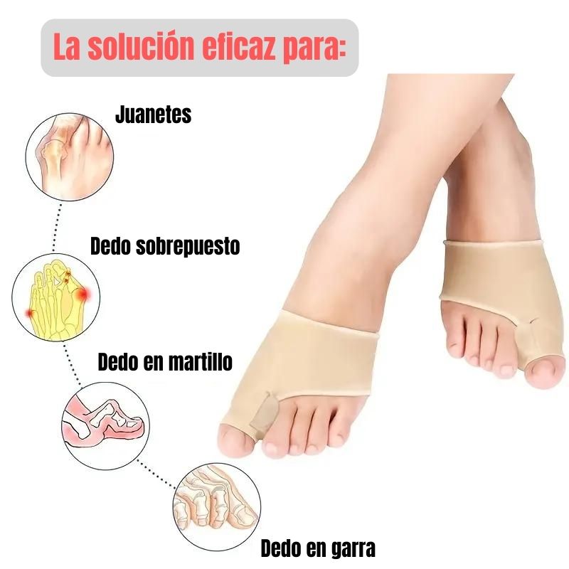 Mejora la Pisada y Alivia el Dolor 👣 Corrector de Juanetes (Par)