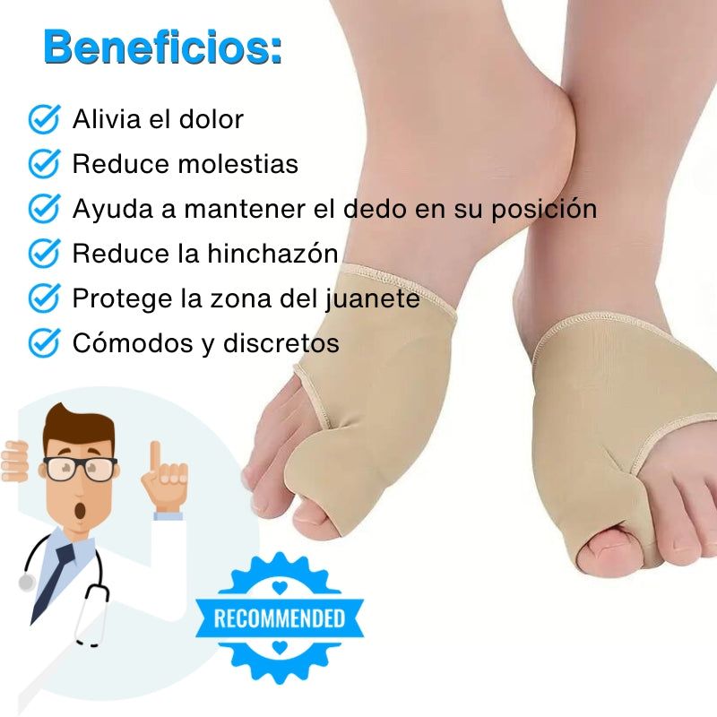 Mejora la Pisada y Alivia el Dolor 👣 Corrector de Juanetes (Par)
